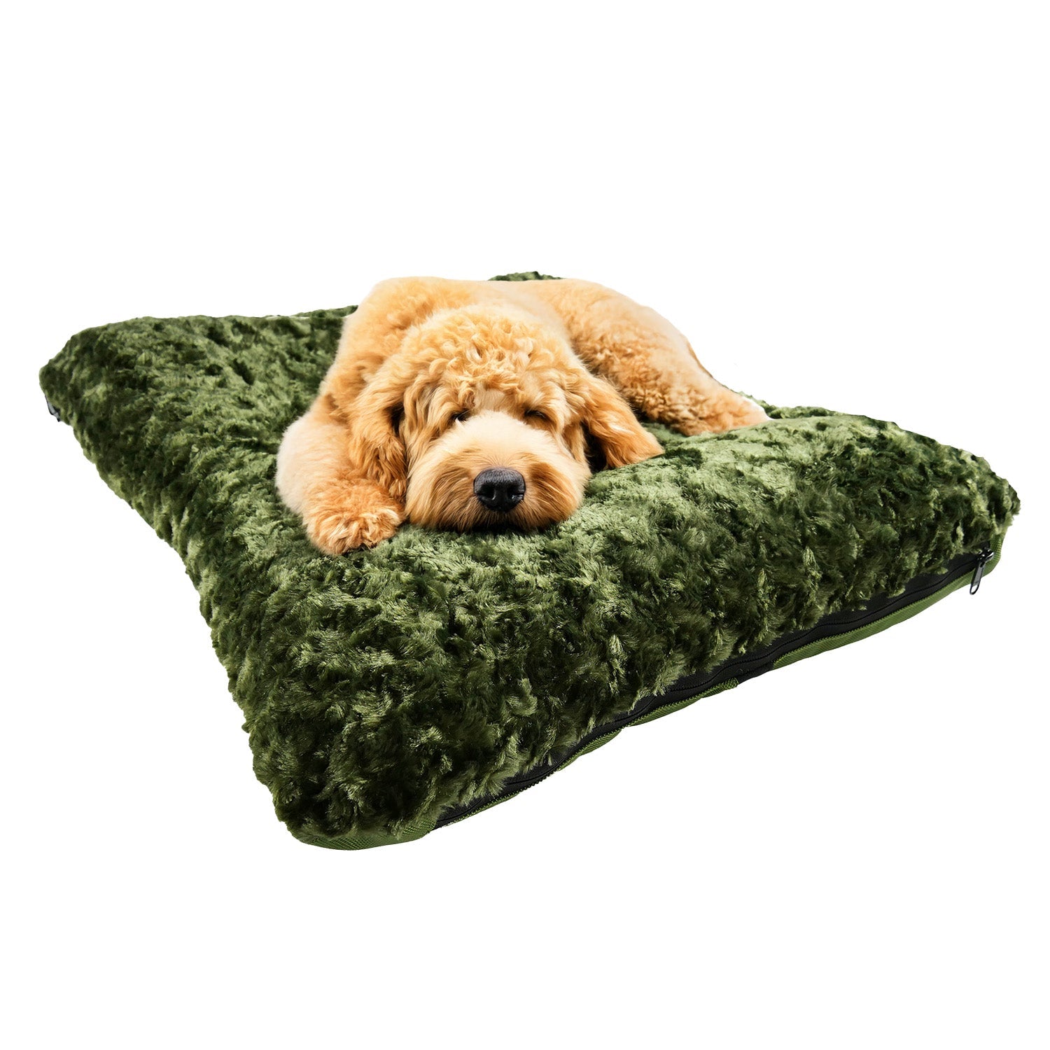 Dog Bed - Rectangle Bolstered Furvana™ 'Cloud'