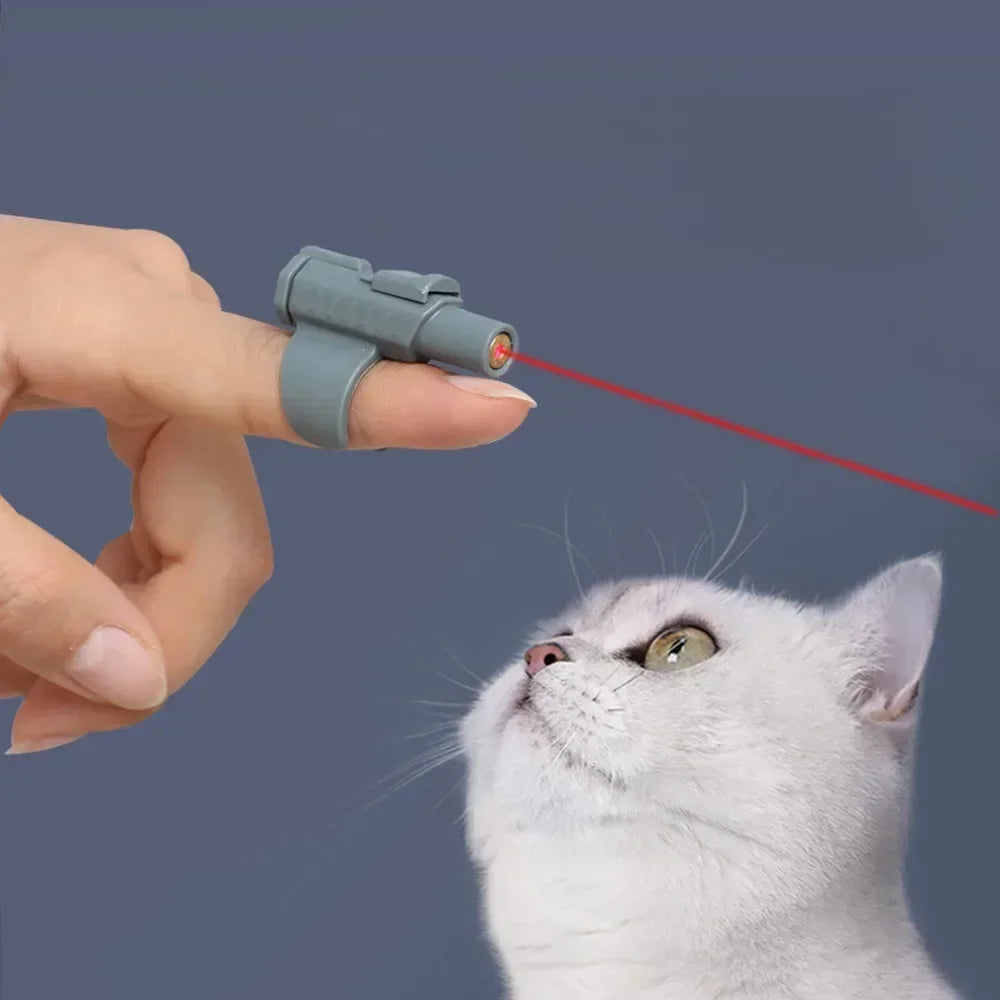 Noverlly Portable Mini Laser Cat Toy - Finger Sleeve Design for Interactive Play and Endless Fun