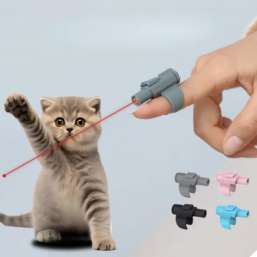 Noverlly Portable Mini Laser Cat Toy - Finger Sleeve Design for Interactive Play and Endless Fun